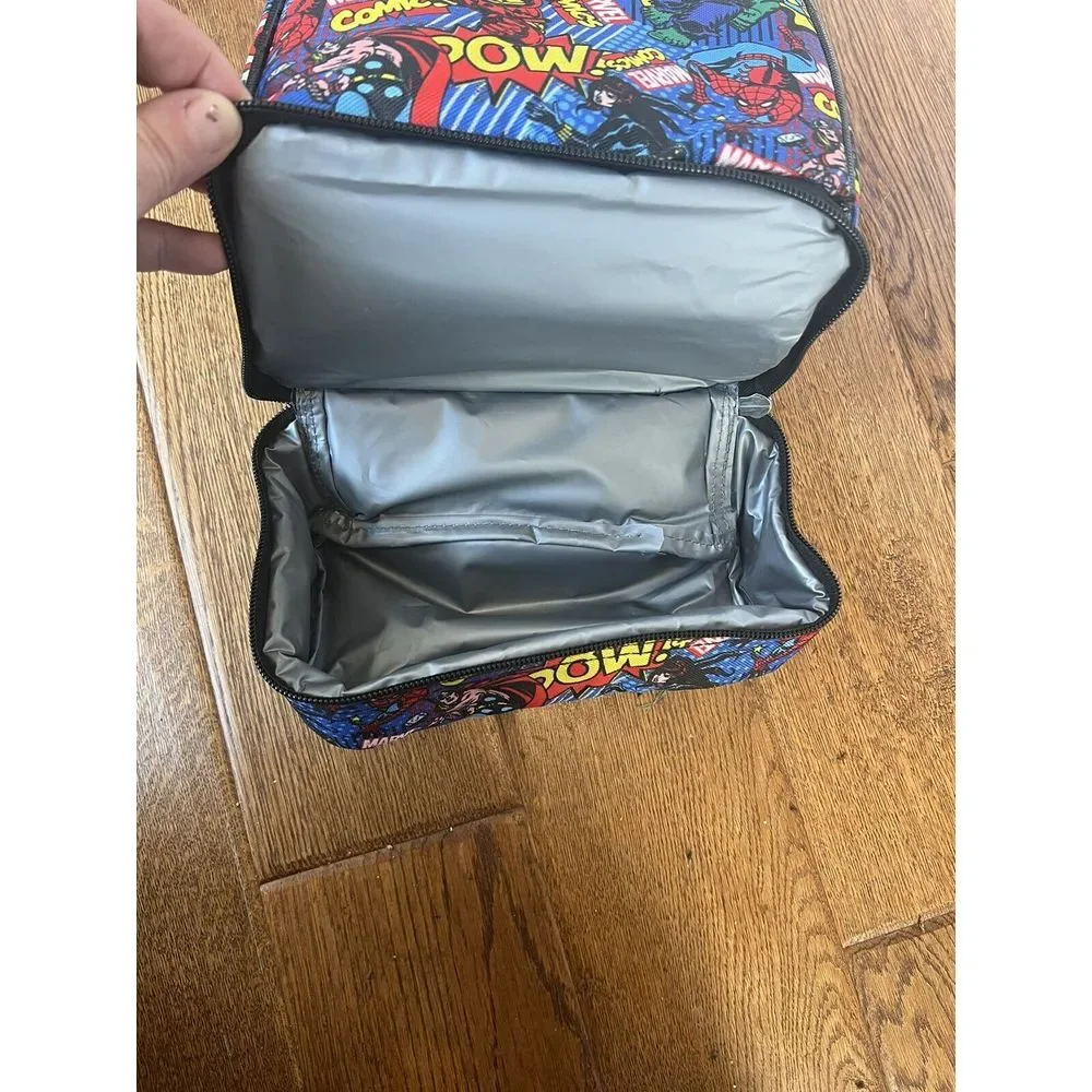 Kids Avengers Marvel Comics Spider-Man‎ Hulk Ironman Lunch EUC
